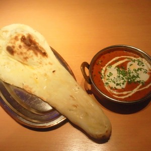 ジャイヒンド　エッグバターマサラとナン