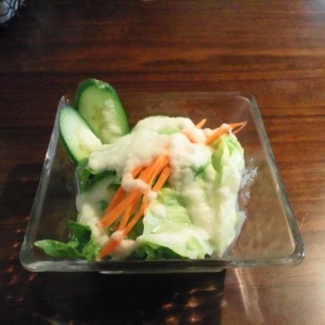 プタリカフェ　セットのサラダ
